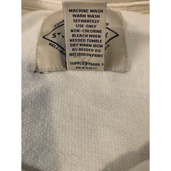 St. John’s Bay Crew Neck Sweater Men’s XXL Cream Ivory Classic Preppy Heritage - Picture 5 of 7